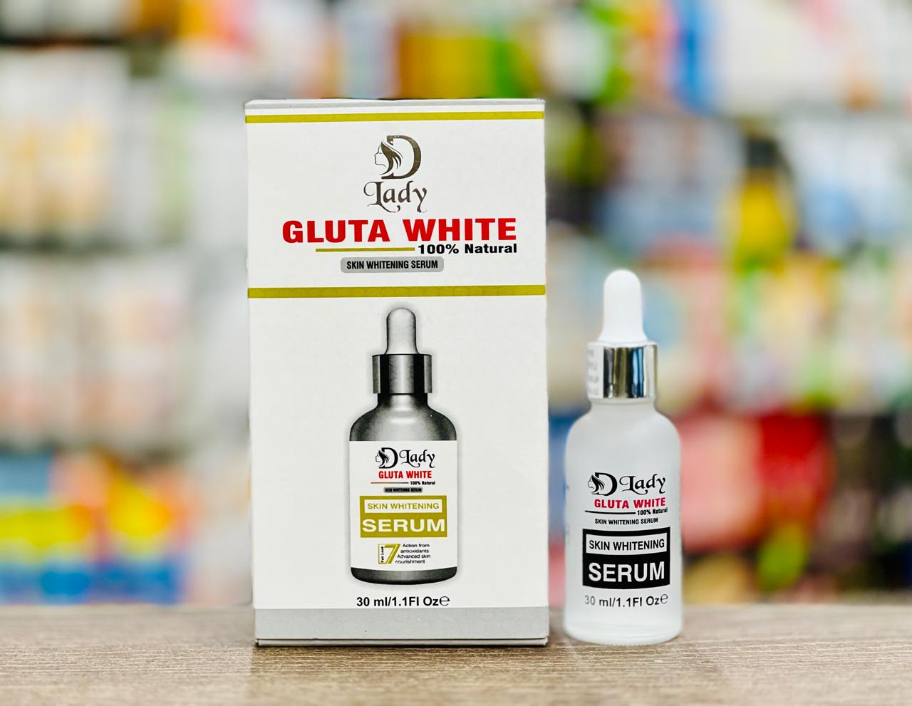 D Lady Gluta White 100% Natural Skin Whitening Serum - 30ml